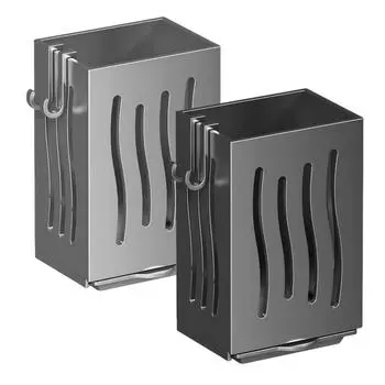 Держатель для столовых приборов Кухонная сушилка Держатель для столовых приборов Дренажная система чёрный