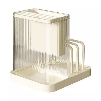 Cutter Block Holder Chopstick Holder Cutter Rack Household Organizing Rack Kitchen Storage Supplies Holds Spoon Pot Lid