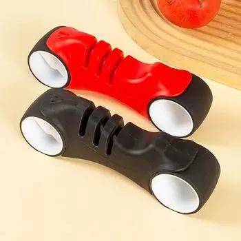 Cutter Sharpeners for Kitchen Cutters Manual Cutter Sharpener Scissors Sharpener Stainless Steel Sharpening Stone Wheel Shape One size чёрный