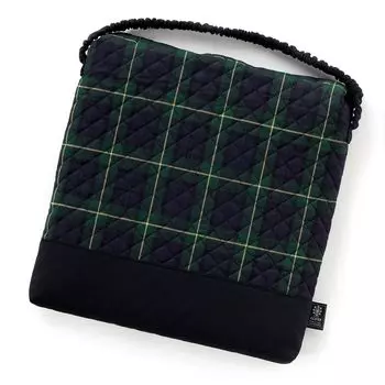 ЦВЕТНАЯ ПОДУШКА ДЛЯ СТУЛОВ В СТИЛЕ КОНФЕТ Zabuton, стильная стеганая подушка Zabuton в клетку, темно-зеленая, для мальчиков N3880400