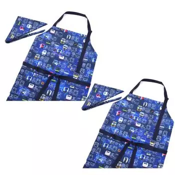 ЦВЕТНОЙ КОНФЕТНЫЙ СТИЛЬ Фартук с коллекцией «Лицо без поезда» с водой Лицензия на коммерциализацию Восточной Японии набор крутой начальной школы, который просто надеть