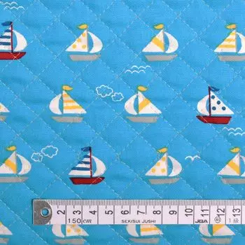 ЦВЕТНОЙ ТЕКСТИЛЬНЫЙ РЫНОК Стильная стеганая ткань для яхтенного отпуска 110 см x 100 см D0164310 (Голубое небо)