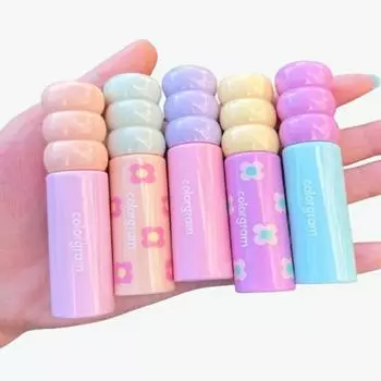 [ЦВЕТОВАЯ ГРАММА] НОВЫЙ цвет ФРУКТОВЫЙ СТЕКЛЯННЫЙ ОТТЕНОК 11 цветов | Глянцевый стойкий оттенок | блестящий/корейский тинт-блеск/тающий блеск/увлажняющий/корейский блеск для губ