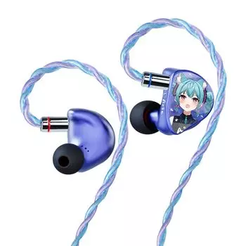 CVJ Aria IEM HiFi стерео сменные двойные штекеры высокопроизводительная диафрагма с покрытием звуковая катушка CCAW корпус из авиационного алюминиевого сплава с ЧПУ 3 типа синий