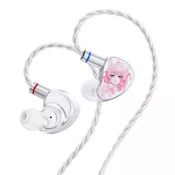 CVJ NEKO Wired IEM Earphones with Black Gold Composite Diaphragm, 3.54.4mm Dual Plug 0.78mm 2-Pin Detachable 4-Pole Silver-Plated Cable, and Limited