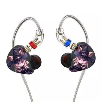 CVJ Nightelf Yinyoo Проводные наушники Наушники-вкладыши Посеребренная проволочная сетка Двойной канал 3 блока DLC Алмазная диафрагма 3DD Эргономика Сменные