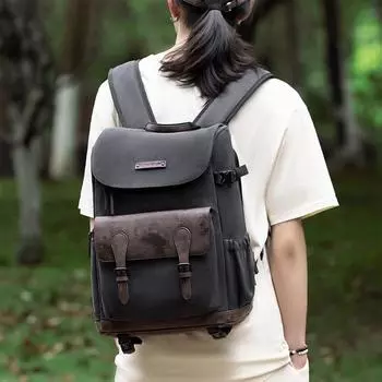 Cwatcun D128 сумка для камеры рюкзак для фотосъемки большой емкости чехол для камеры со штативом S