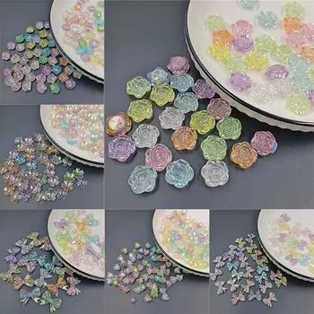 Цвет AB Прозрачный смешанный цвет 4 варианта Свободные бусины для DIY Фурнитура Материал ручной работы Бисероплетение Ручная работа Изготовление ювелирных изделий Ювелирные аксессуары Shell 20Pcs 13*11mm