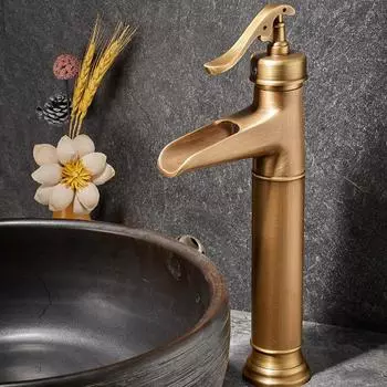 Цвет античной латуни, Новое поступление, смеситель для раковины в ванной комнате, однотонный медный смеситель с керамическими Torneiras Para Banheiro