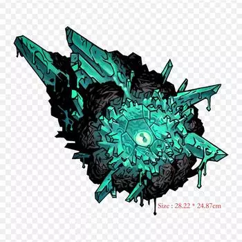 Цвет безумия Darkest Dungeon видеоигры термопереносная печать виниловые нашивки наклейки для одежды DIY аппликации моющиеся нашивки