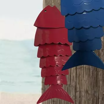 Цвет Kois Рыба Колокольчики Металлические Открытый Крытый Подвеска Украшения Ремесла