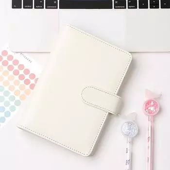 Цвет миндального печенья A6/A5 из искусственной кожи, сделай сам, переплет, обложка для тетради, дневник, планировщик, обложка, школьные канцелярские принадлежности A6 коричневый