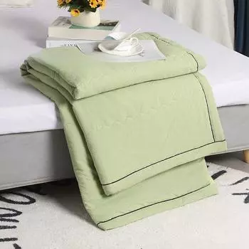 Цвет Однотонное Стеганое Летнее Дышащее Реактивное Крашение Полиэстер 150*200cm