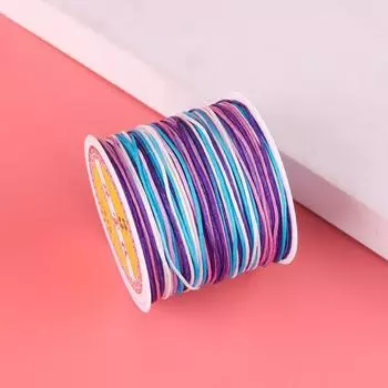 Цвет окрашивания дуань №. 72 Нефритовая линия 100 м Сделай сам Ручная работа Плетеная веревка Разноцветная Градиентная Подвесочная линия Несущий ремешок Браслет Плетеная веревка Color 7/100 m