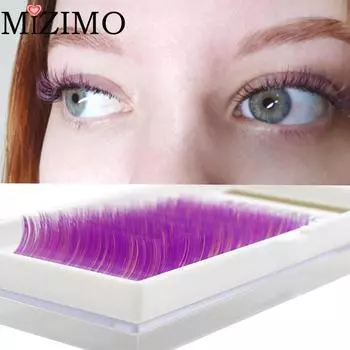 Цвет радуги, близкое расположение, естественное расширение 0,07/0,1 C/D с помощью одной искусственной прививки ресниц, эффектный макияж глаз, ресницы, MIX(8-13)mm--0.07mm--C