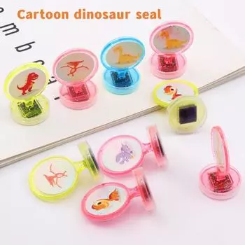 Цвет случайный 10 шт. Мальчики и девочки мультяшная игрушка детская печать динозавр животное ручная работа 5Pcs