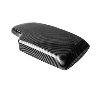 Цвет углеродного волокна для салона автомобиля, центральный подлокотник, чехлы для коробок, накладка на консоль, автоаксессуары Carbon pattern