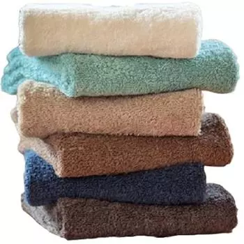 Цвета на выбор Набор из 6 штук одного цвета Натуральное полотенце для лица с мягкой отделкой x 90 [12 из] (34 см) (Набор С)