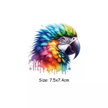 Цвета Parrot Термоперенос Печать Индивидуальный Логотип Джинсы Термопресс Аппликация Сделай Сам Футболка Одежда Наклейки Термовинил
