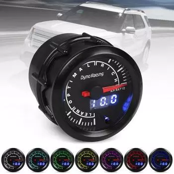 Цвета соотношения воздух-топливо Узкополосный круглый 7-й цифровой измеритель воздуха/топлива AFR