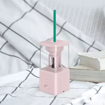 Цветная электрическая точилка для карандашей розовый