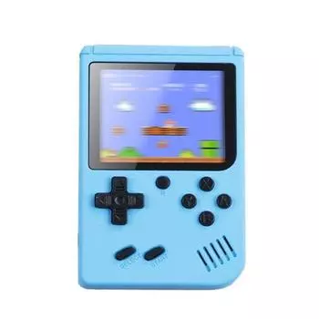 Цветная электронная игровая консоль Tetris с большим экраном, мини-игровая консоль синий