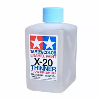 Цветная эмаль Tamiya Эмаль Растворитель Очень большой (Х-20 250мл) 80040 [HTCR3]
