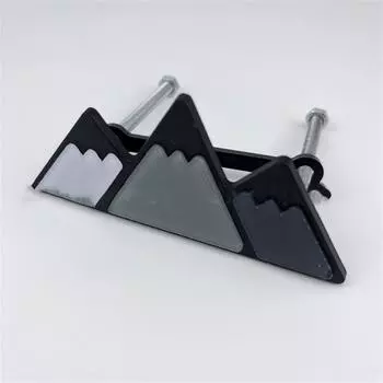 Цветная эмблема на решетку радиатора для 4Runner 2018 2019 Автомобильная трехцветная акриловая эмблема на решетку радиатора Автомобильные аксессуары красный