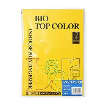 Цветная бумага Bio Top Color горчичный 50P A4/160g