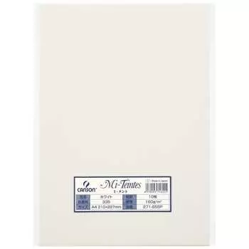 Цветная бумага для рисования Maruman Mitant 271-655P A4 10 листов белая