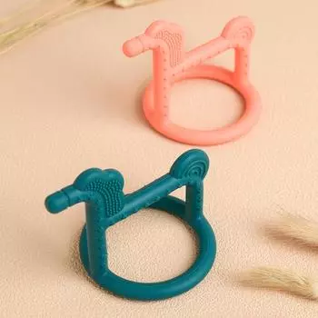 Цветная детская 1 шт. детская силиконовая игрушка-прорезыватель для зубов без BPA жевательная игрушка для детей детские аксессуары мультяшные силиконовые игрушки для прорезывания зубов