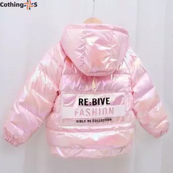 Цветная детская пуховая куртка зимняя куртка с капюшоном куртка для мальчиков и девочек осенне-зимняя куртка 100cm синий