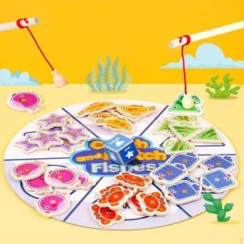 Цветная игра-рыбалка с удочкой Интерактивный подарок на день рождения