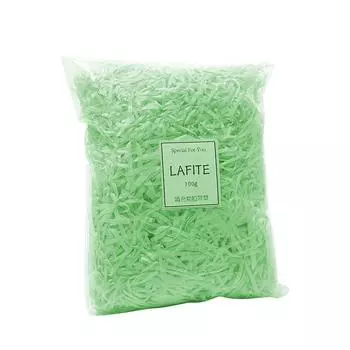 Цветная измельченная гофрированная бумага Лафит Наполнитель из рафии Конфетти Подарочная коробка Наполнитель для дня рождения Домашний материал Упаковка светло-розовый