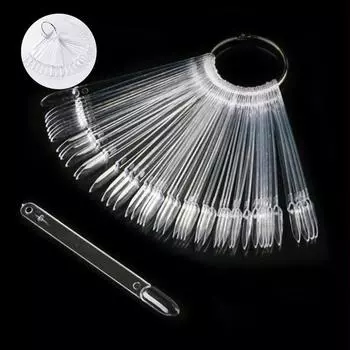 Цветная карта с клеем, художественное колесо, дисплей с вентилятором, цветная пластина для ногтей, цветная карта для ногтей, практический цвет 12.6*10*0.5mm