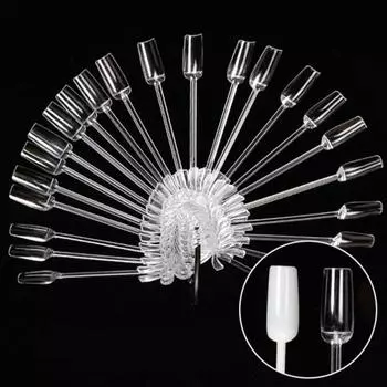 Цветная карта типсов для ногтей, инновационный прочный бант из полипропилена с гладкой поверхностью для дома естественный