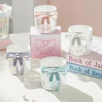 Цветная керамическая кружка для кофе 350 мл, большая емкость, чашка для завтрака, овсянки, молока, чая, безопасная для микроволновой печи, кофейная кружка 301-400ml синий