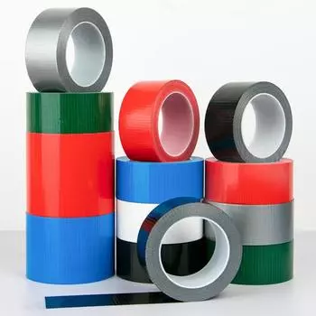 Цветная клейкая лента для ткани декоративная выставка сцена ковер фиксация ремонт предупреждение протечки с высокой адгезией прочная клейкая лента 50mm&10M чёрный