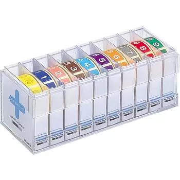 Цветная номерная этикетка Lihit Lab M, 10 коробок HK753R-Коми