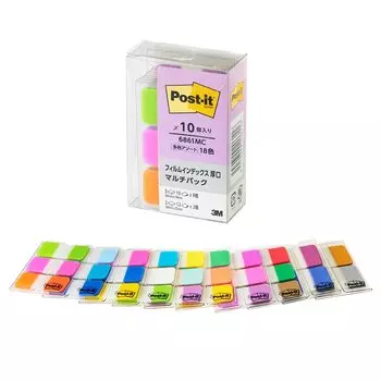цветная пленка клейкие заметки индекс заголовок толстый многоцветный все цвета специальный набор 6861MC [Все в комплекте] Post-it