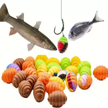 Цветная приманка-червь, полипропиленовый пластик, плавающая приманка для ловли карпа, многозапаховая, в форме насекомого, рыболовные снасти, спорт на открытом воздухе, A разноцветный