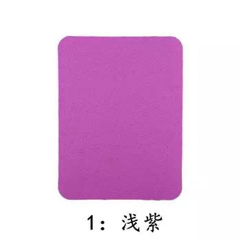 Цветная Прямоугольная Имитация Джинсовой Заплатки Термонаклейка на Ткань для Декоративного Ремонта Коленей Локтей Вырезается По Желанию 1 (light purple) * 12.5CM * 9.5CM