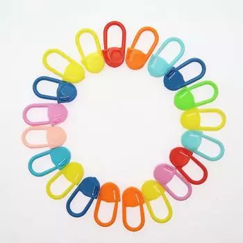 Цветная пряжка с маркировкой, маленькая пластиковая пряжка в упаковке и коробке, инструмент для вязания свитера, пряжка, препятствующая ослаблению и позиционирующая