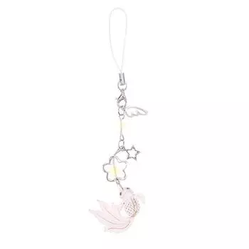 Цветная рыбка звезда брелок шнурок ремешок для запястья цепочка для телефона сотовые телефоны струна мультфильм бахрома сотовый телефон цепочка брелок ремешок белый