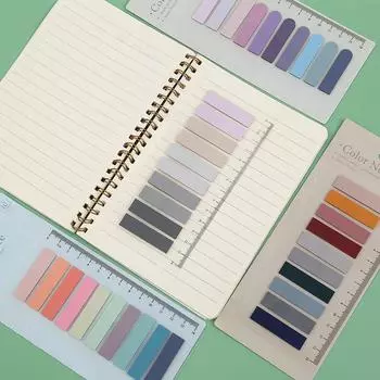 Цветная серия самоклеящийся блокнот для заметок, закладка для заметок, маркер, наклейка для заметок, бумага, офисные школьные принадлежности