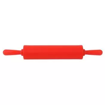 Цветная силиконовая скалка для ресторана, домашнего хлеба, печенья, теста, инструмента для раскатывания (красный) красный