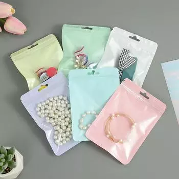 Цветная сумка Macaron на молнии, пластиковый пакет, утолщенная прозрачная цветная сумка для костей, герметичный карман для хранения, сумка для кистей для макияжа 15*10.5cm розовый