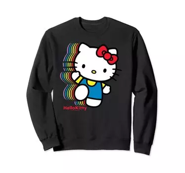 Цветная толстовка Hello Kitty US Design чёрный