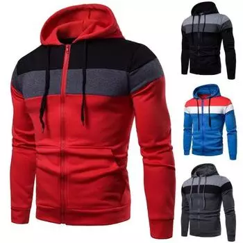 Цветная толстовка с капюшоном, толстовка с капюшоном и шнурком, длинными рукавами, карманами на молнии, теплая повседневная верхняя одежда XL темно-серого