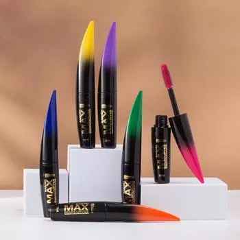 Цветная тушь для ресниц, водостойкая, быстросохнущая, завивающая, удлиняющая макияж, ресницы, синяя, зеленая, красная, фиолетовая, розовая тушь с чернилами